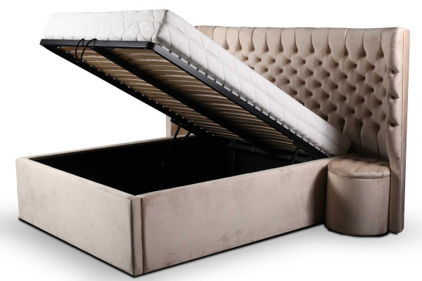 Bed Bedside table 3-piece Bedroom Set Luxury Complete Furniture new