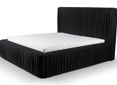 Bed Design Luxury Double Hotel Beds Sleep Room Luxury Black Modern