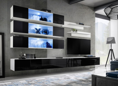 Luxury new Wall unit Designer Modern Living room Set wall cabinet Lowboard