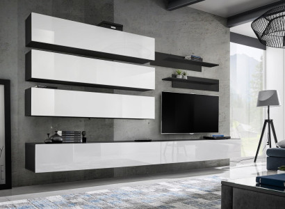 Living room furniture Luxury Wall unit Designer Suite Set TV lowboard wall cabinet
