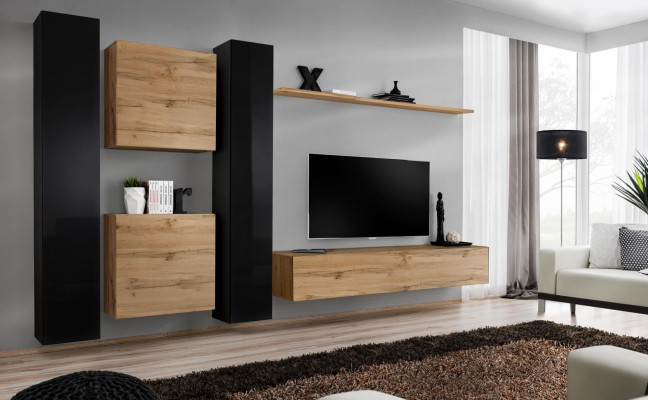 Designer Living room Furniture 4x Wall Cabinet Luxury Furnishings Hanging Wardrobe