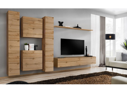 Wall Wardrobe Living room Designer Wall unit Wall Shelf Wood wall cabinet
