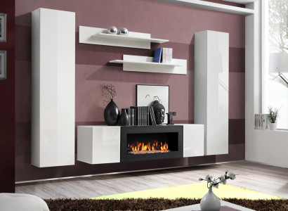 Modern Wall unit Designer Furnishings Wall Shelves Hanging Display case Sideboard new