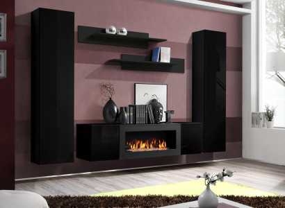 Luxury Modern Living room Set 5 pieces. Wall unit wall cabinet Wood Möbe new