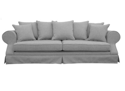 Gray Three Seater Sofa Fabric Living room Design Couches Upholstery Sofas new Creative