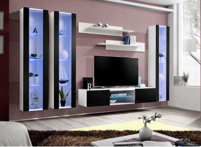 Suite Living room Set Wall unit Hanging Display case Modern Complete Design new