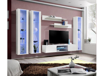 Wall unit Living room Style Modern TV Stand Sideboard White Designer Furnishings