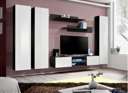 Living room Set Wall unit Wall cabinet TV Stand Luxury Furniture Complete Wood