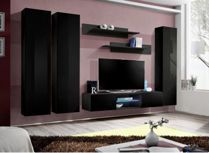 Living room Wall unit TV Stand Sideboard Wood Wall Cabinet Designer Furnishings