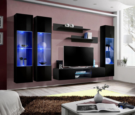 Living room Furniture Wall unit Designer Furnishings Modern Style Wall Shelves