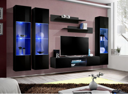 Living room Furniture Wall unit Designer Furnishings Modern Style Wall Shelves