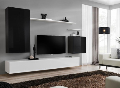 Living room furniture Design Wall unit Wall shelf Luxury White wall cabinet new