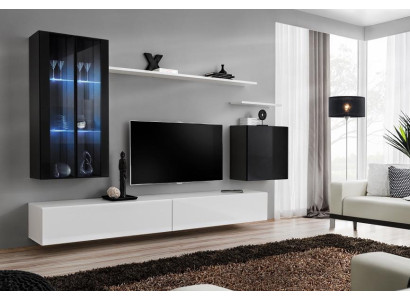 Living room Complete set 7 pieces Living room Furniture Wall unit Wood Furnishings new