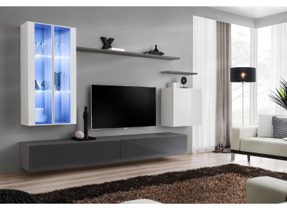 Gray Furniture Living room furniture Designer Wooden Furniture Luxury Style Wardrobe Wall Cabinet