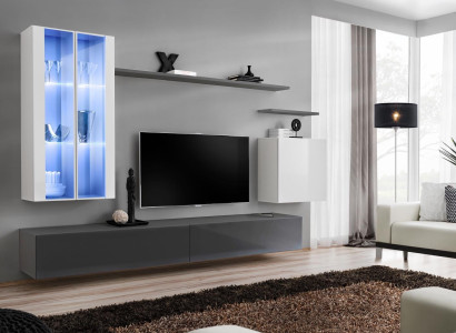 Gray Furniture Living room furniture Designer Wooden Furniture Luxury Style Wardrobe Wall Cabinet