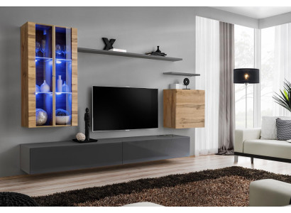 Design Furniture Wall cabinet Wall unit Living room furniture TV lowboard Wooden furniture Sideboard
