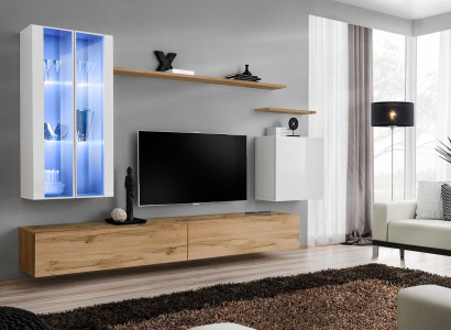 Wooden furniture TV lowboard wall cabinet Living room furniture Complete set style designer