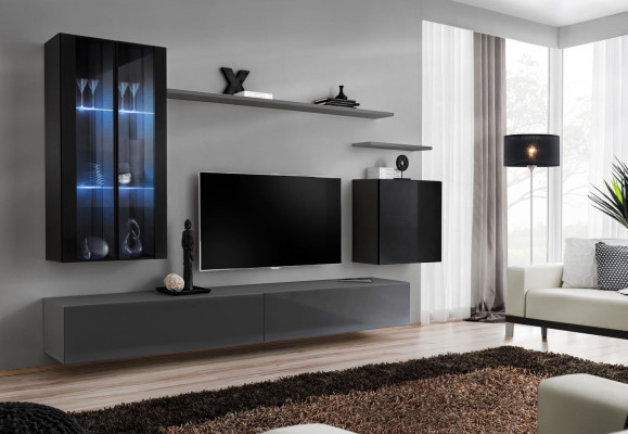 Living room set 3x wall cabinet TV stand living furniture modern designer style