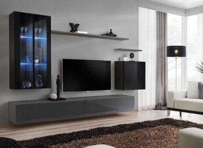 Living room set 3x wall cabinet TV stand living furniture modern designer style