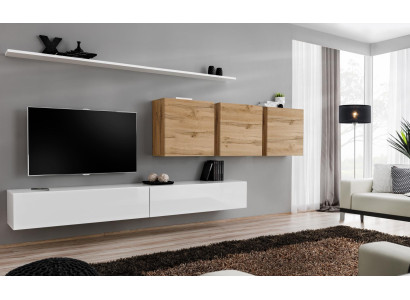 Living room furniture Modern Wall unit Wall cabinet Sideboard TV lowboard Designer
