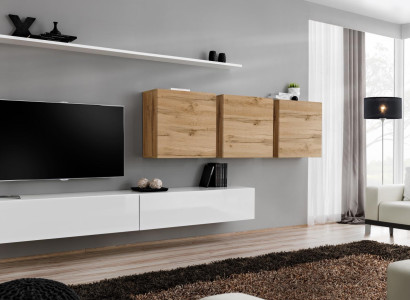 Living room furniture Modern Wall unit Wall cabinet Sideboard TV lowboard Designer