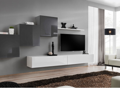 Luxury Living room Wall unit TV Stand Furnishings Modern Wall shelf Design