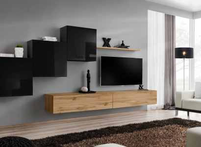 Wall unit Brown TV Stand Set Living room furniture TV Stand Sideboard Wall shelf new