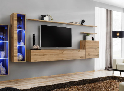 Living room furniture Suite Set 7-piece luxury furniture designer wall cabinet wall shelf