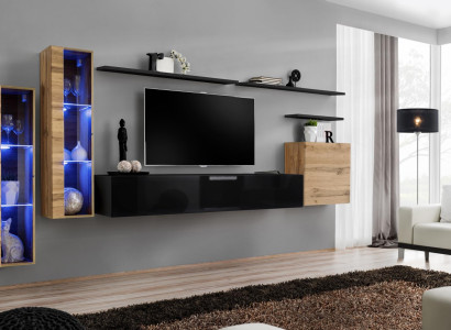 Luxury Furniture Wall unit Sideboard Designer Wall Cabinet Furnishings TV Lowboard
