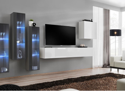 Living room furniture Wardrobe Set Design Living room Sideboard Wall shelf Hanging Display case