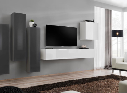 Living room Set Wall unit Wall cabinet TV lowboard Designer Suite new Furniture