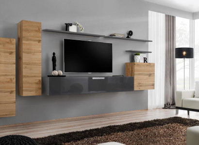Designer Living room Complete Wall unit Shelves Luxury wall cabinet new