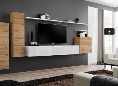 Wall unit Living room Set 7-piece TV stand new Shelf Luxury Modern Design Furniture