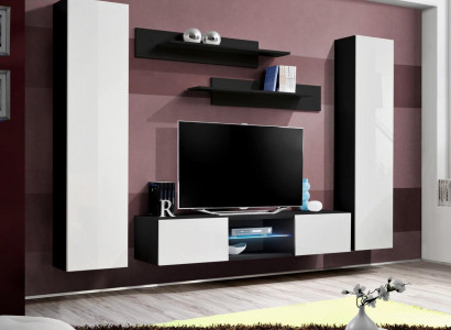 Wall unit Complete Designer Luxury Living room wall cabinet Modern Furnishings