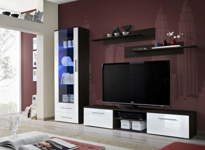 High Gloss TV Lowboard Living room Black Lowboard Modern Furnishings Wood Furniture