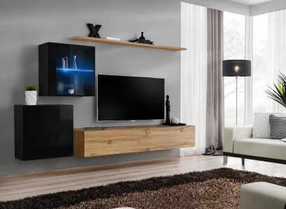 High Gloss Wall Cabinet Wall Unit Designer Luxury Suite Wall Shelf Furniture