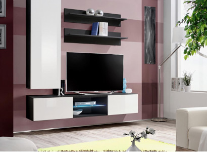 Living room furniture set 4-piece wall unit wall cabinet design modern wardrobe wall shelves