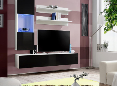 Luxury wooden furniture Wall unit Designer Furnishings Complete Set 4 pcs Living room