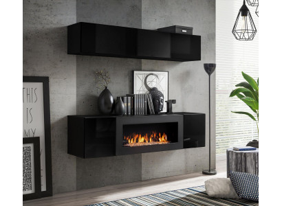 Wall unit complete 2 pieces. Sideboard Luxury High Gloss Furnishings Modern Designer