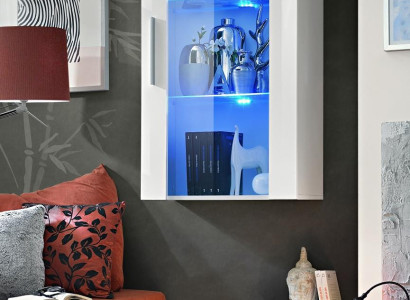Living room White Hanging Display case Shelf Furniture new Designer Wall Cabinet Luxury