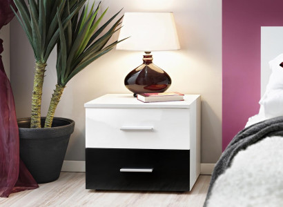 Bedroom White Bedside table Luxury Furnishings Wood Designer Furniture new