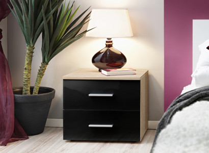 Living room furniture Luxury Designer Bedside table Modern Black Bedroom