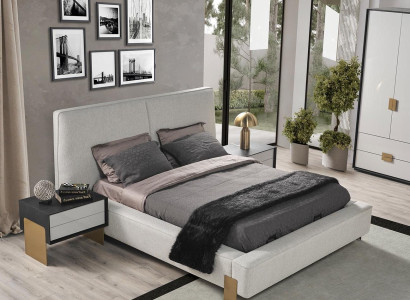 Luxurious Bedroom Set Designer Double bed 2x Bedside tables Stylish