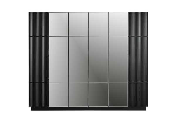 Black Wardrobe Noble Bedroom Furniture Modern New Wardrobe