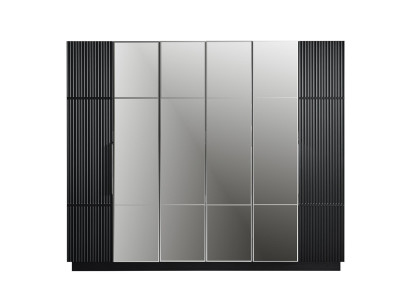 Black Wardrobe Noble Bedroom Furniture Modern New Wardrobe