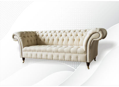 Chesterfield Cream Textile Living room new Creative Modern Design Furniture Luxury Sofa