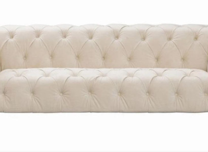 Beige Chesterfield Three Seater Modern Design Couches Fabric Sofa designer Furniture