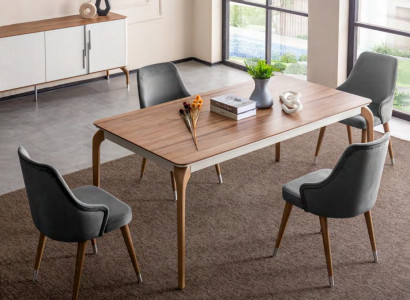 Luxury Dining room Set Dining table 6x Chairs 7 pcs Modern Table Dining set new