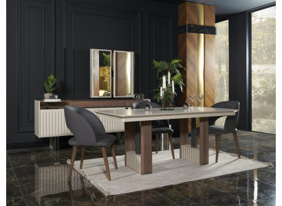 Suite Wood Furniture Sets Dining set Dining room Suite 4x Chair Set Chairs new