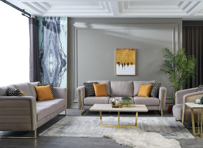 Couch set fabric sofa sofa set upholstered sofa gray modern set 3 pieces